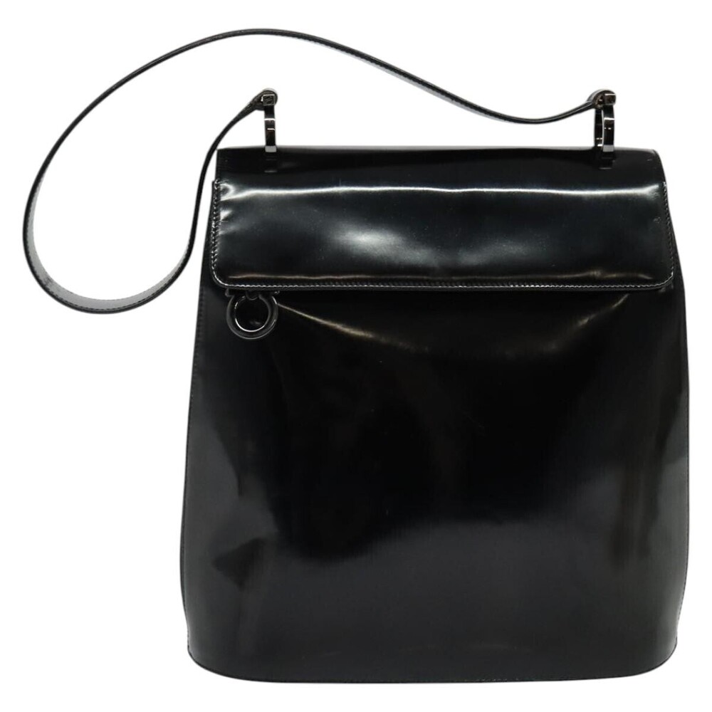 Salvatore Ferragamo Gancini Patent Leather